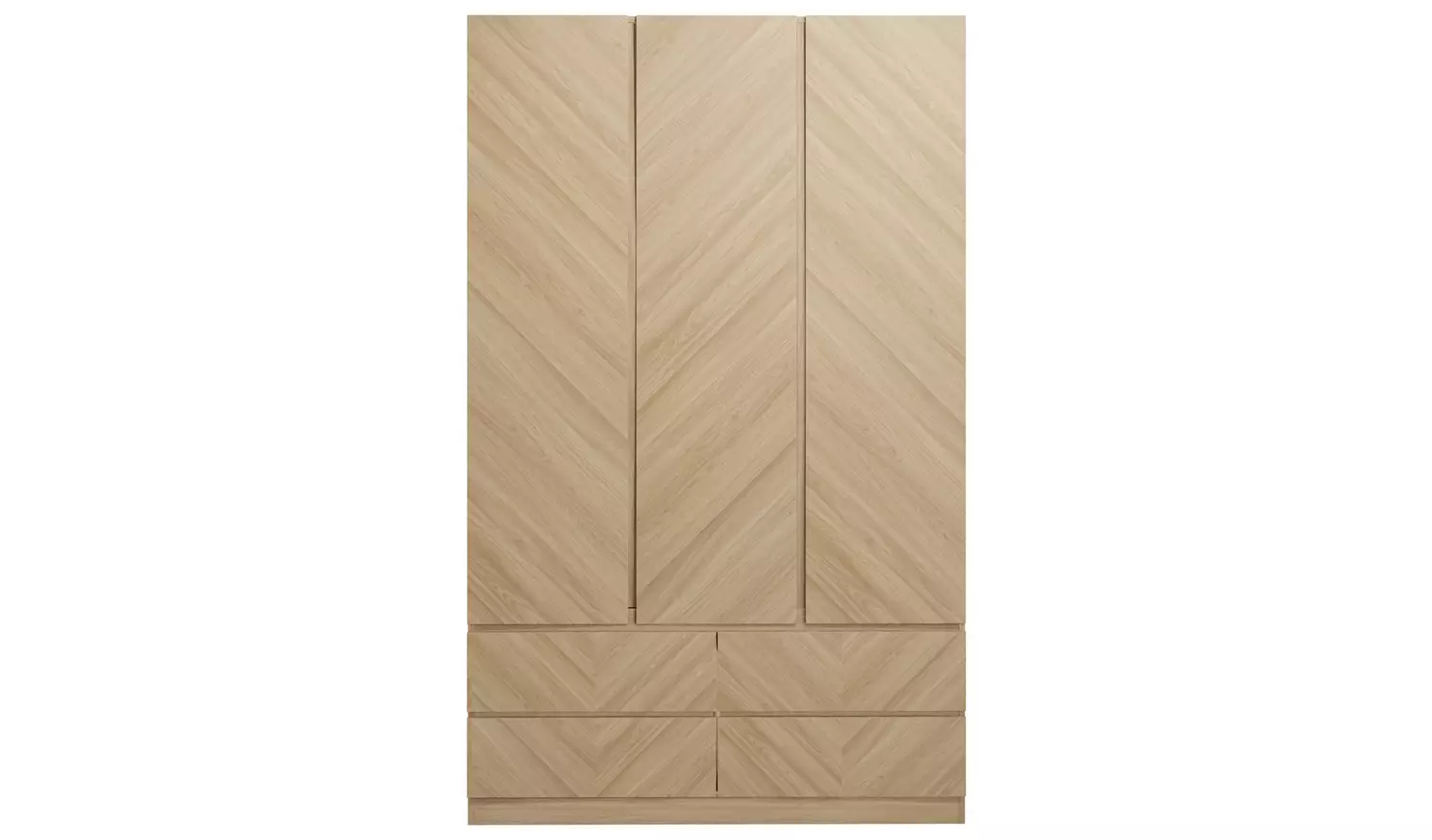 GFW Catania 3 Door 4 Drawer Wardrobe - Oak