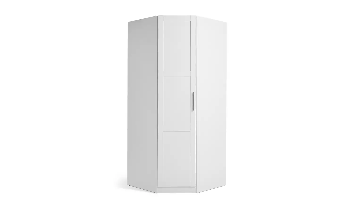 Habitat Munich Panelled Corner 1 Door Wardrobe - White