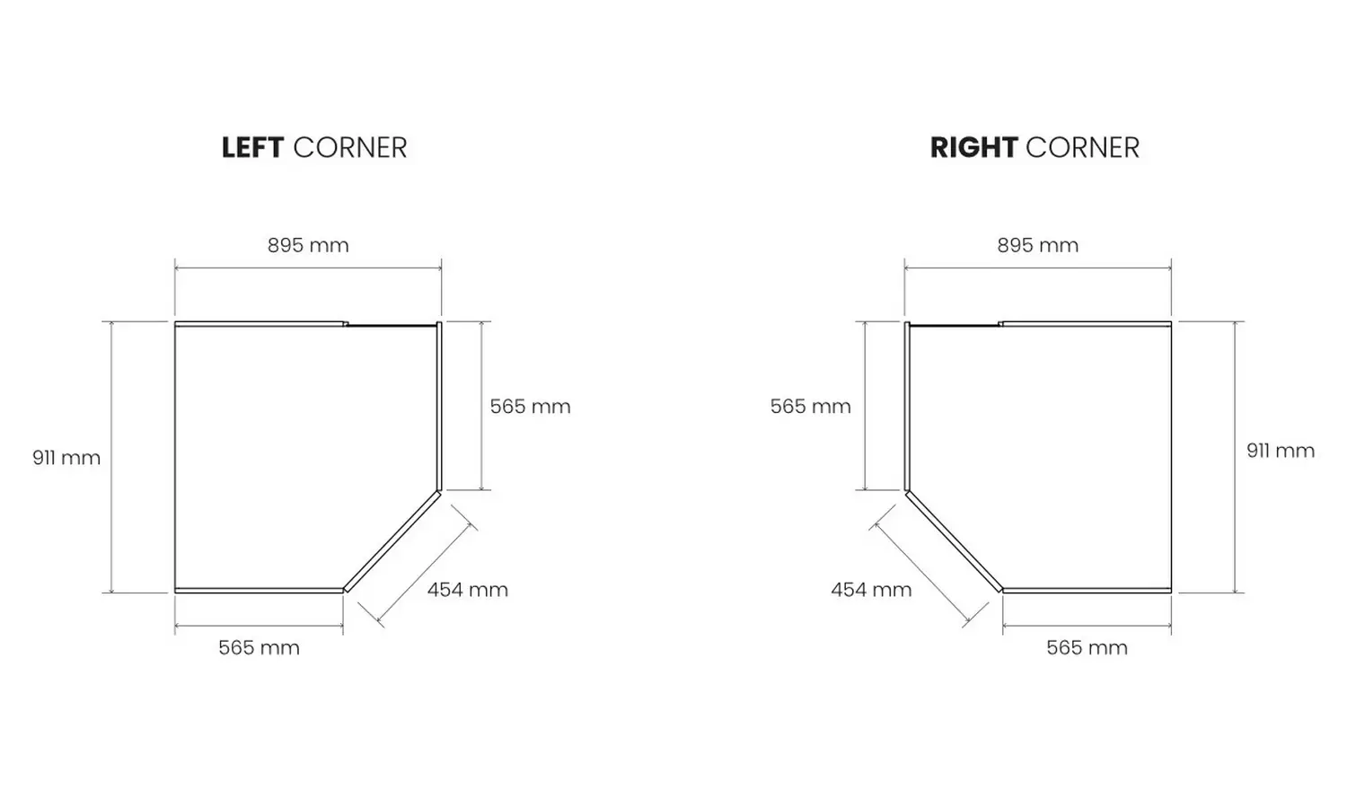 Habitat Munich Corner 1 Door Mirror Wardrobe - Anthracite