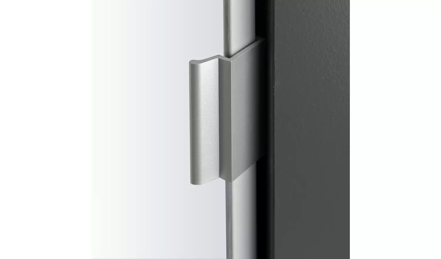 Habitat Munich Corner 1 Door Mirror Wardrobe - Anthracite