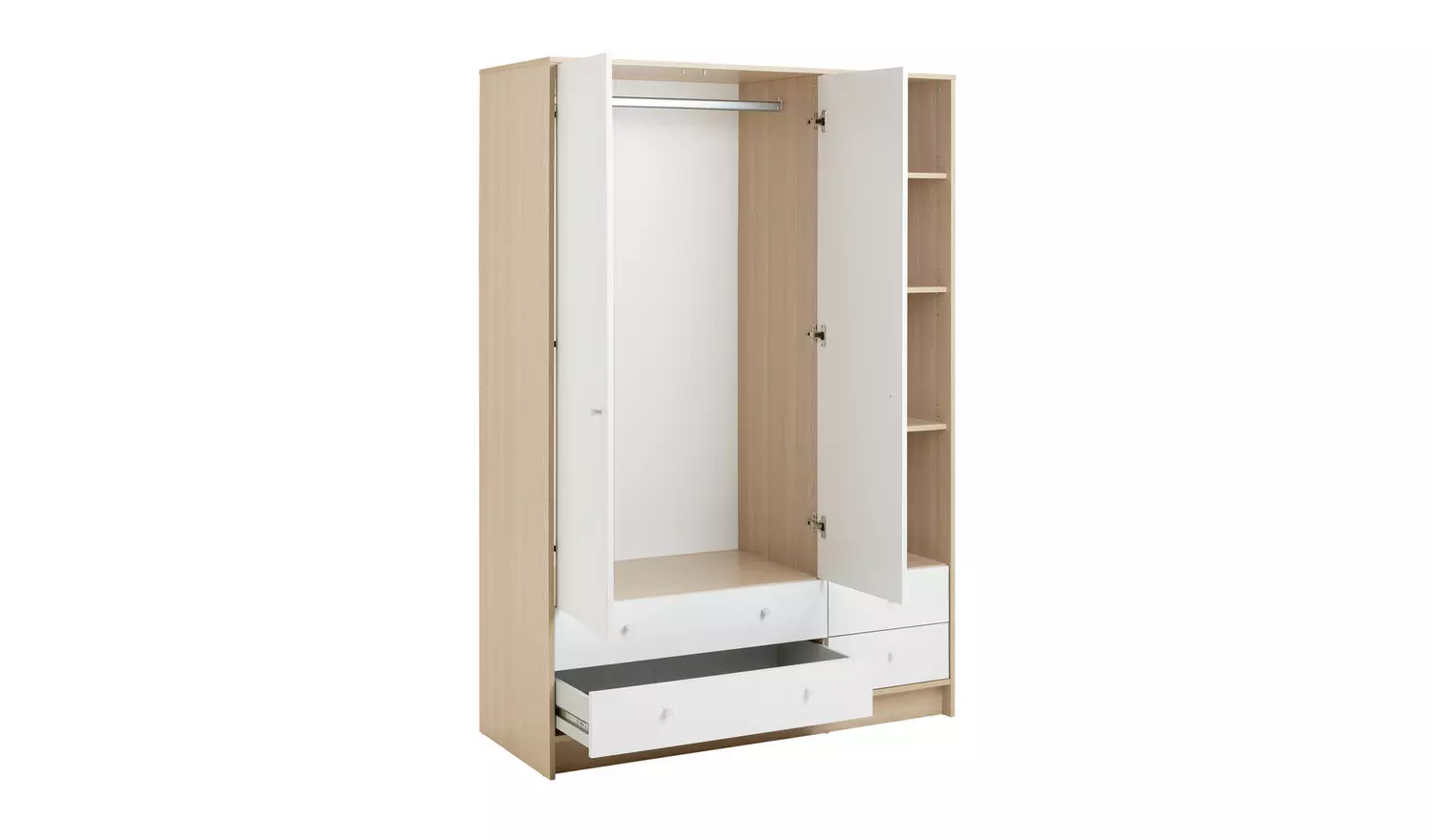 Argos Home Kids Malibu 2 Door 4 Drawer Wardrobe - White