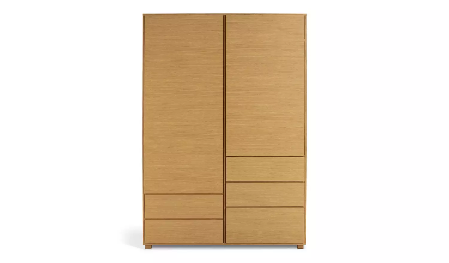 Habitat 60 Hana 2 Door 5 Drawer Wardrobe - Oak