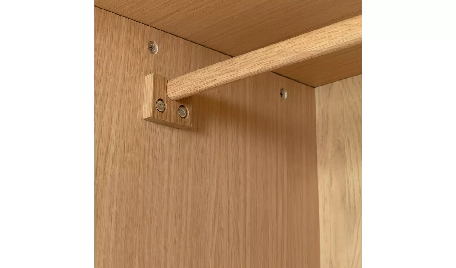 Habitat 60 Hana 2 Door 5 Drawer Wardrobe - Oak