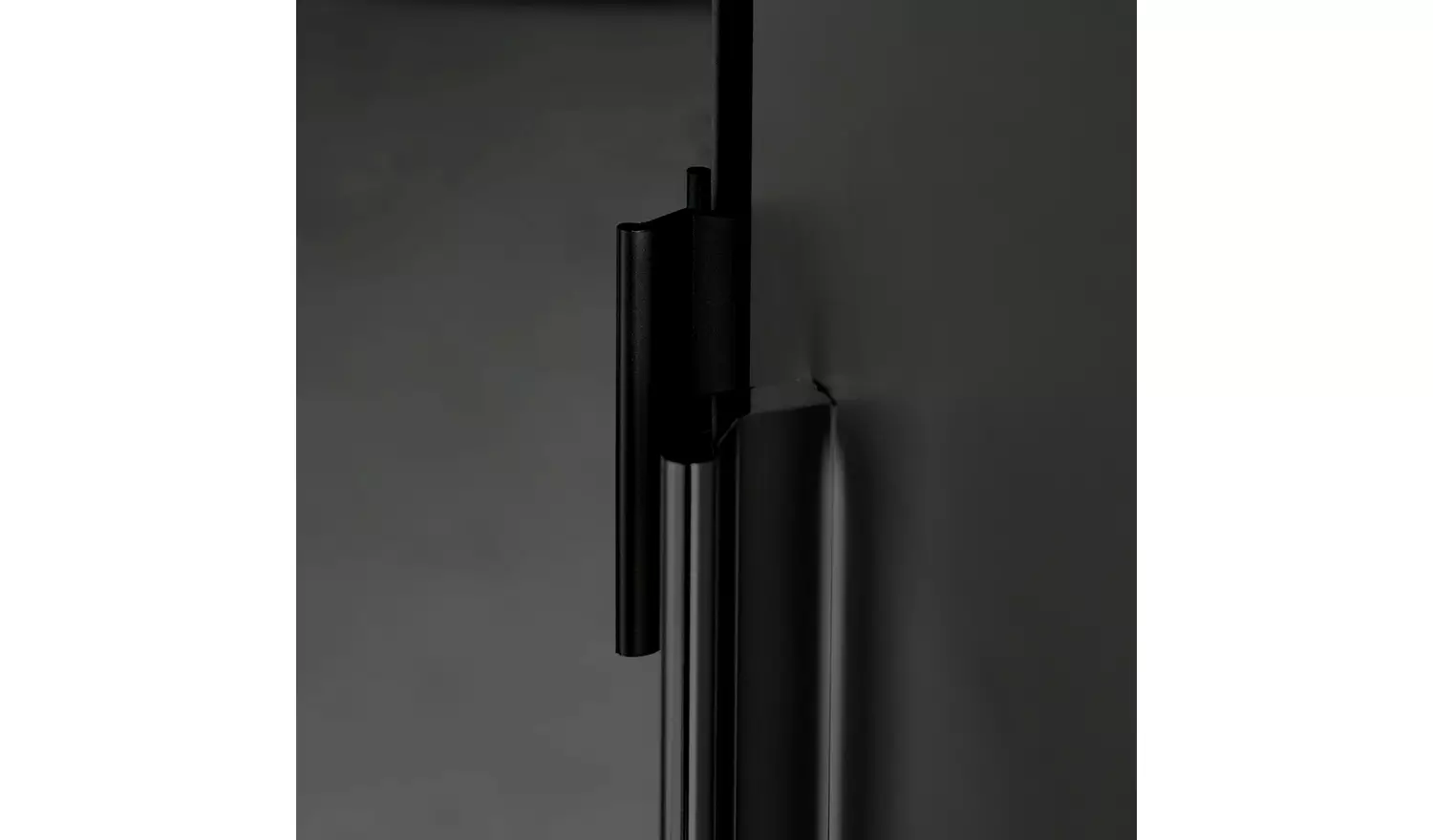Habitat Munich Corner 3 Door Mirror Wardrobe - Black