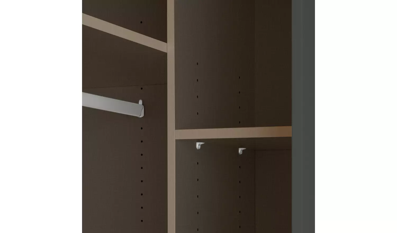 Habitat Munich Panelled Corner 3 Door Wardrobe - Anthracite