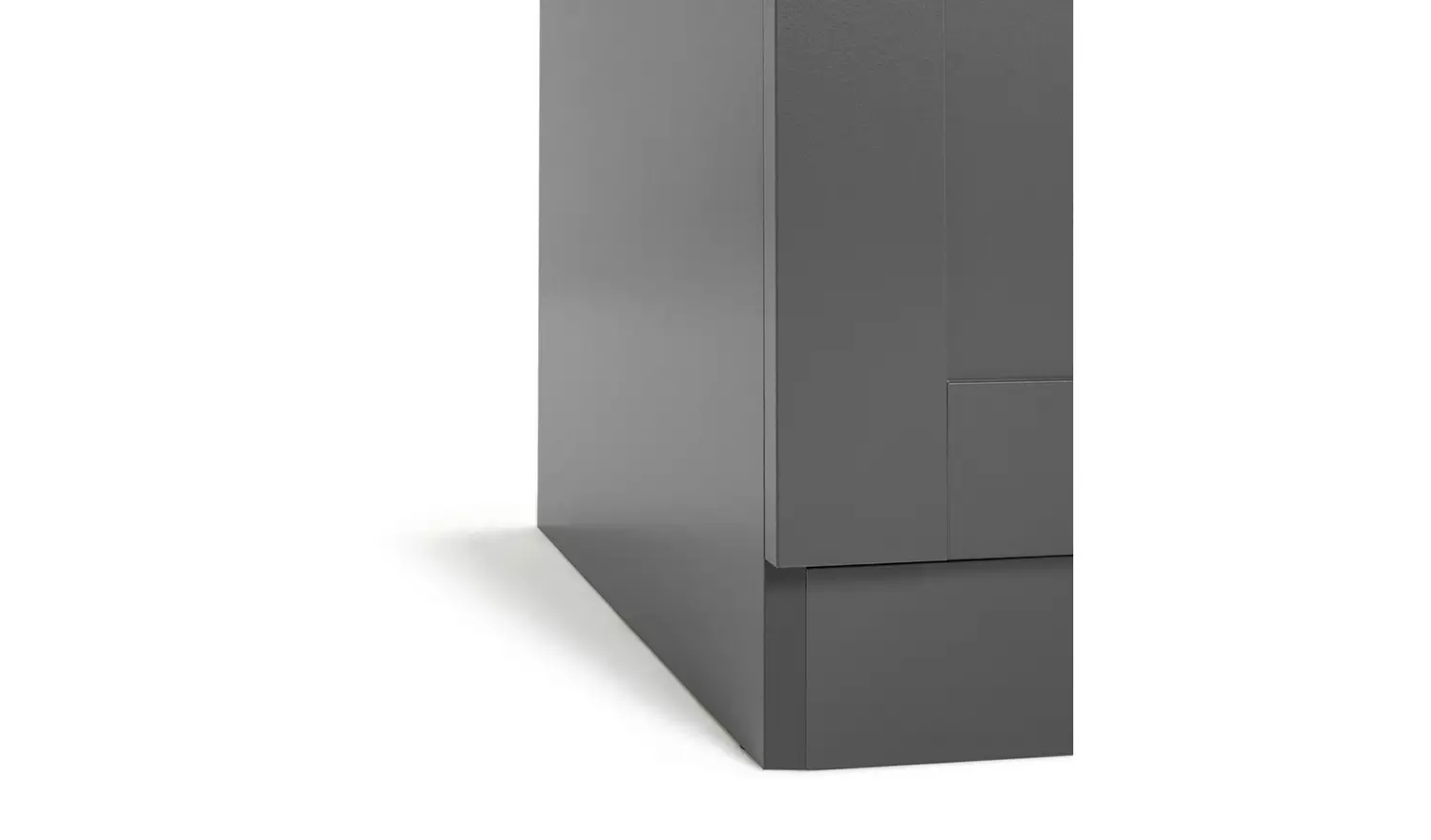 Habitat Munich Panelled 2 Door Wardrobe - Anthracite