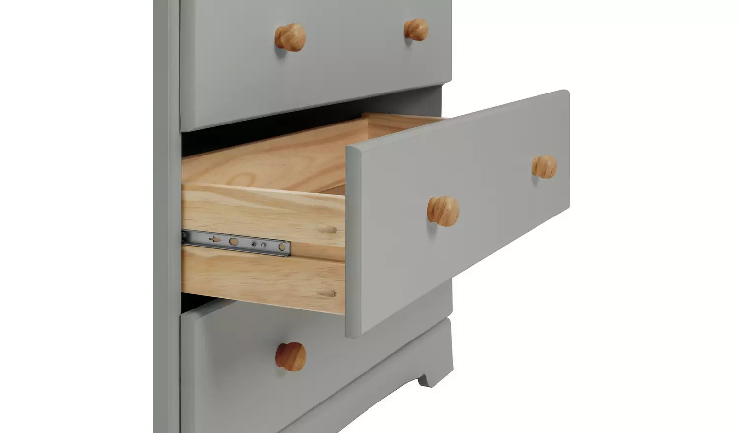 Argos Home Nordic 2 Door 3 Drawer Wardrobe - Grey