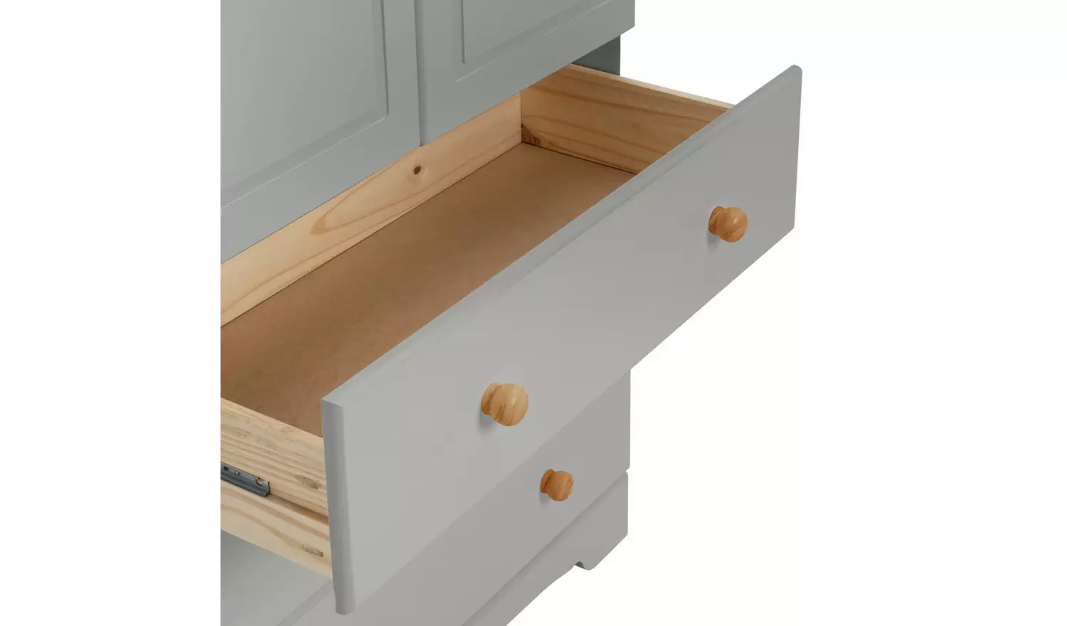 Argos Home Nordic 2 Door 3 Drawer Wardrobe - Grey