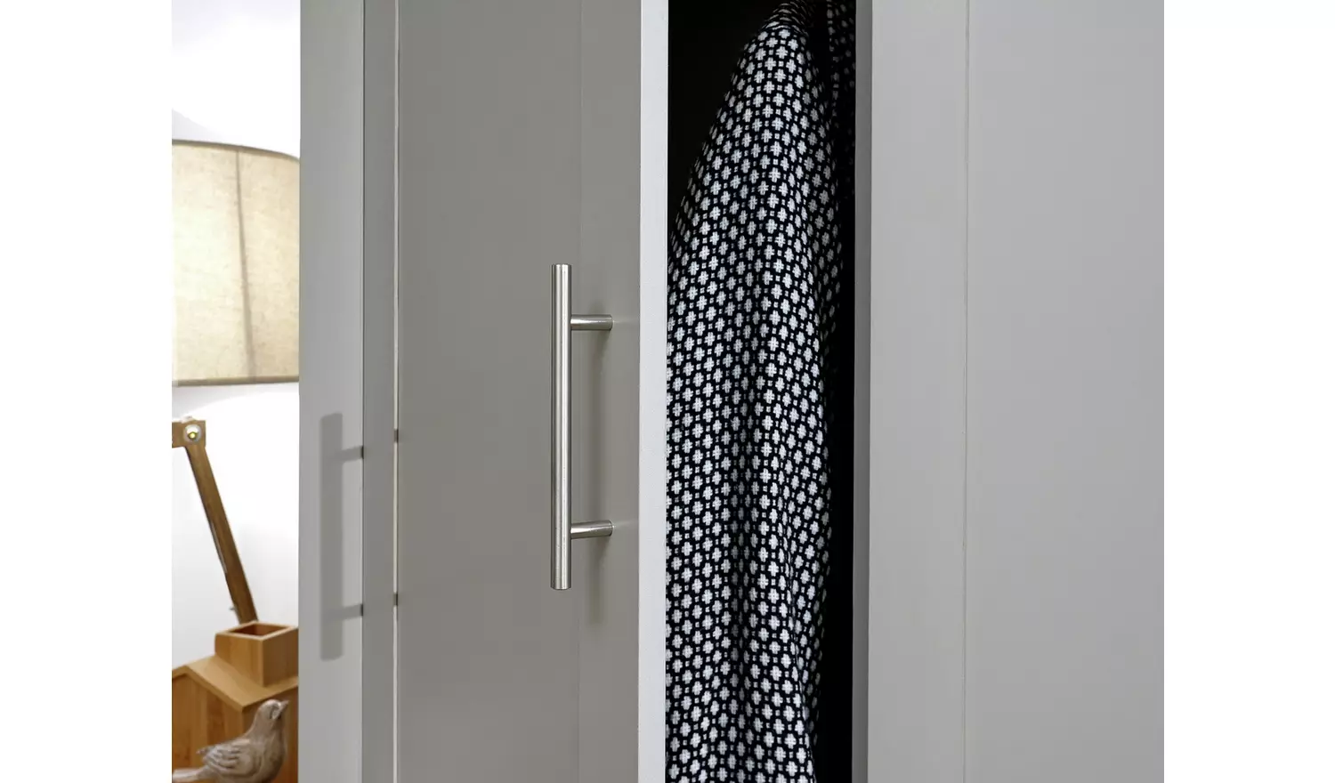 GFW Lancaster 2 Door 2 Drawer Wardrobe - Grey Oak