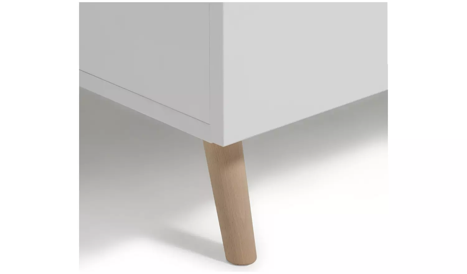 Habitat Skandi 1 Door 3 Drw Open Wardrobe -White Two Tone