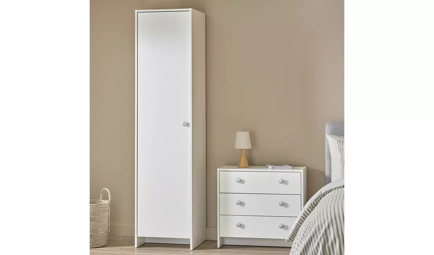 Argos Home Seville 1 Door Wardrobe - White