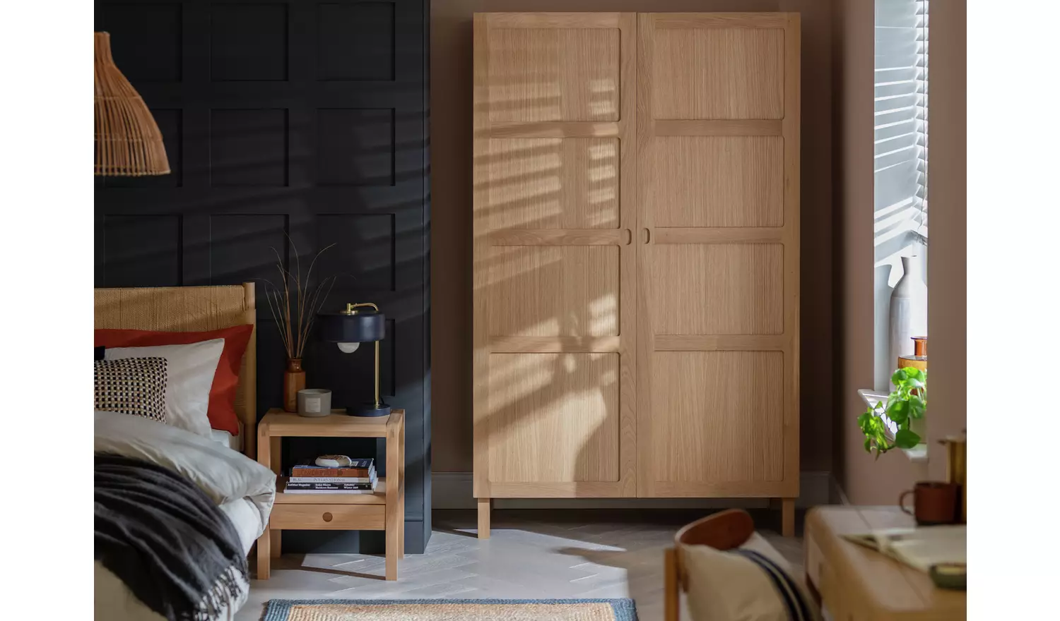 Habitat Radius 2 Door Wardrobe - Oak