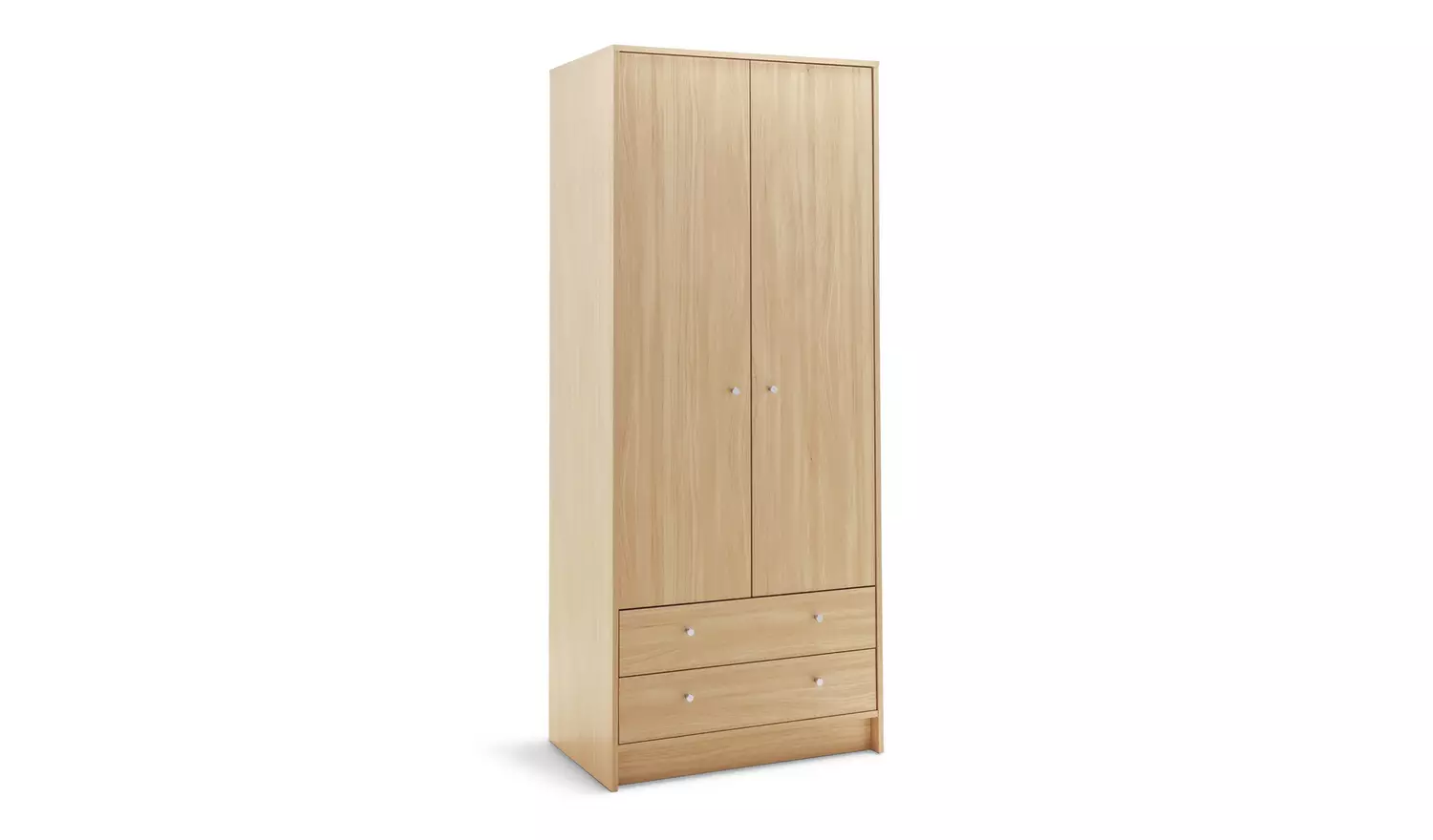 Argos Home Malibu 2 Door 2 Drawer Wardrobe - Beech Effect