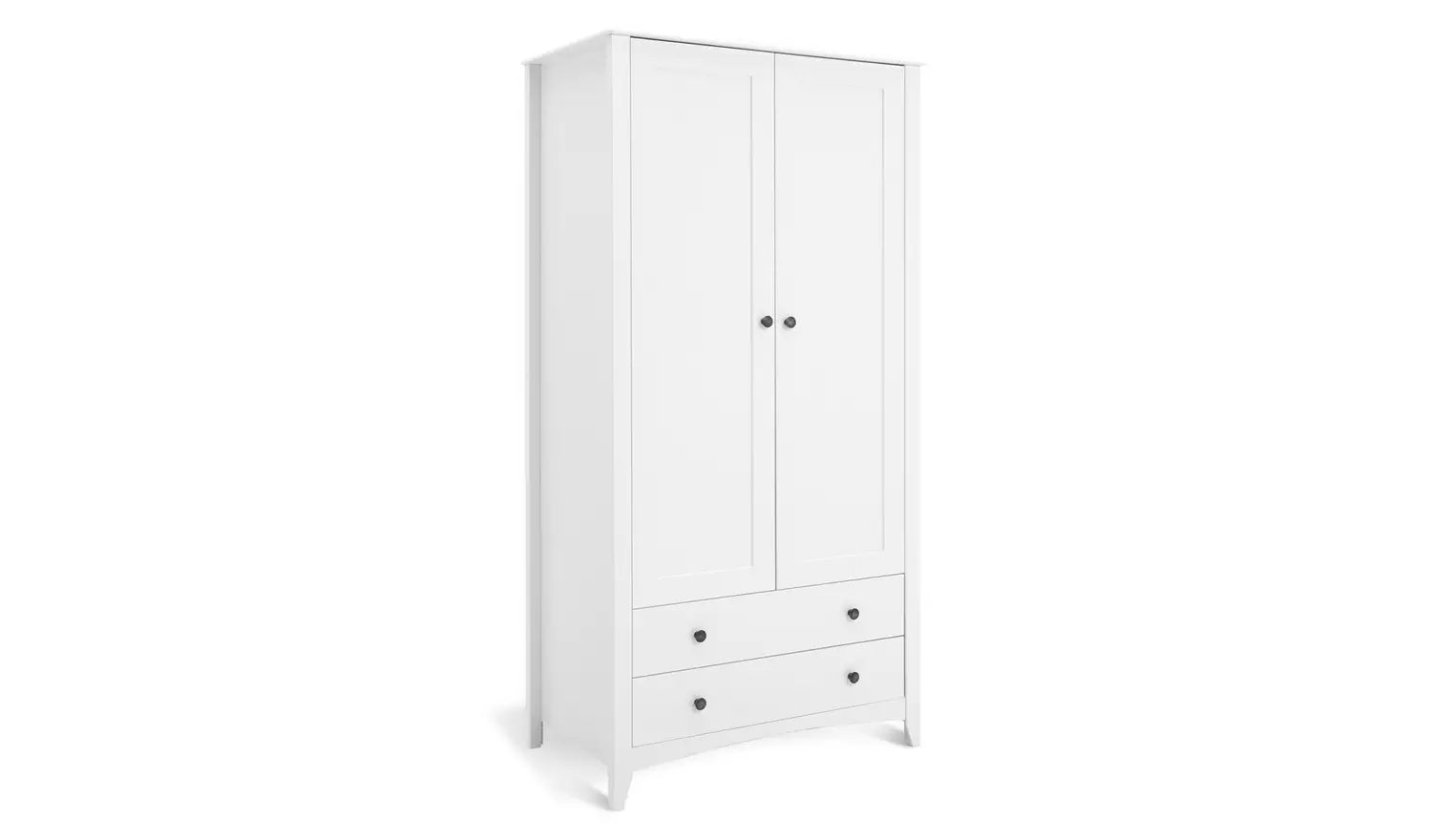 Habitat Minato 2 Door 2 Drawer Wardrobe - White