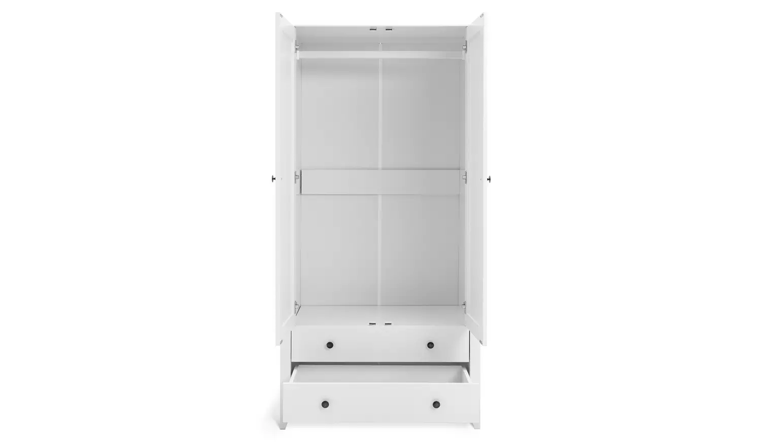 Habitat Minato 2 Door 2 Drawer Wardrobe - White