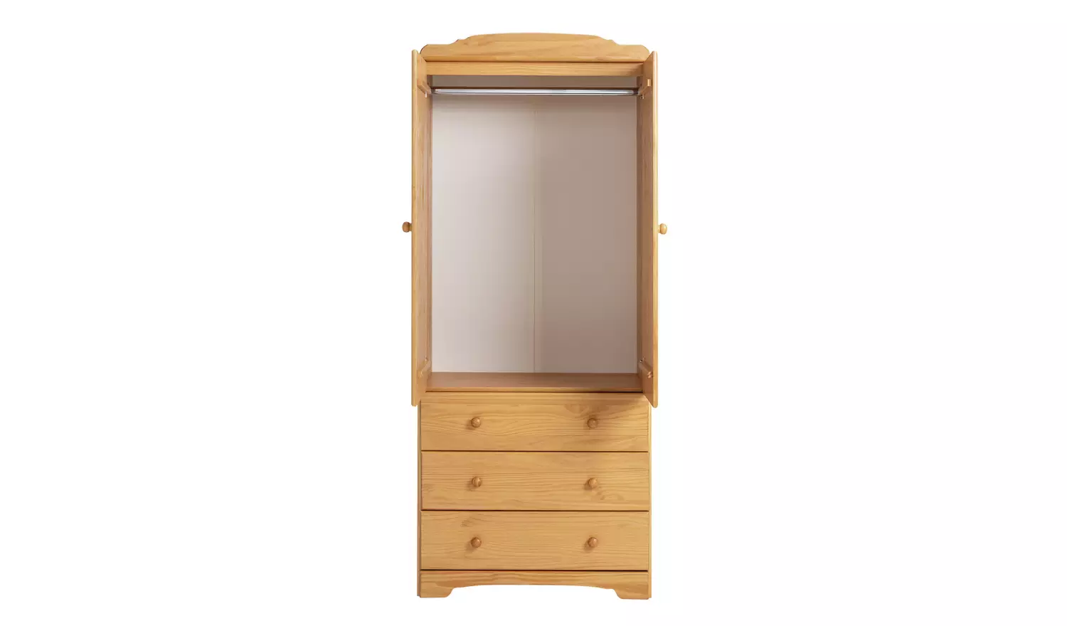 Argos Home Nordic 2 Door 3 Drawer Wardrobe - Pine