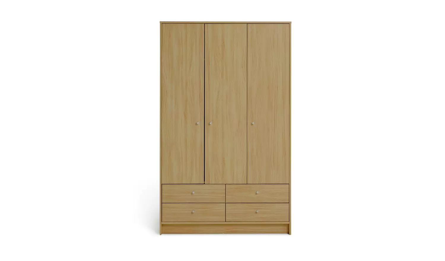 Argos Home Malibu 3 Door 4 Drawer Wardrobe - Beech Effect