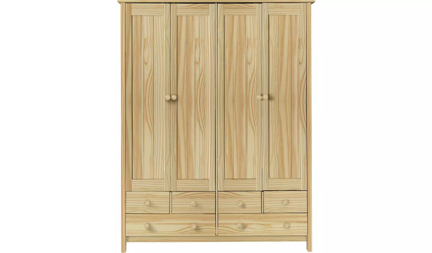 Argos Home New Scandinavia 4 Door 6 Drawer Wardrobe - Pine