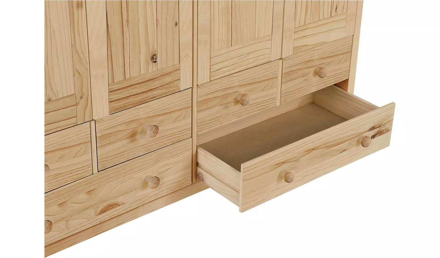 Argos Home New Scandinavia 4 Door 6 Drawer Wardrobe - Pine