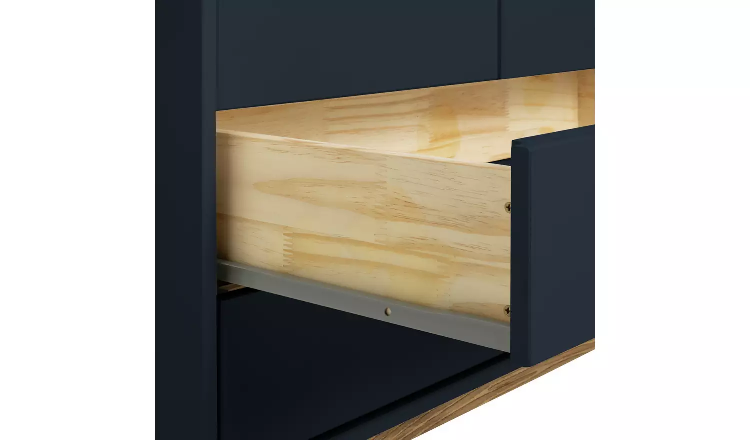 Habitat Pimlico 2 Door 2 Drawer Wardrobe - Blue