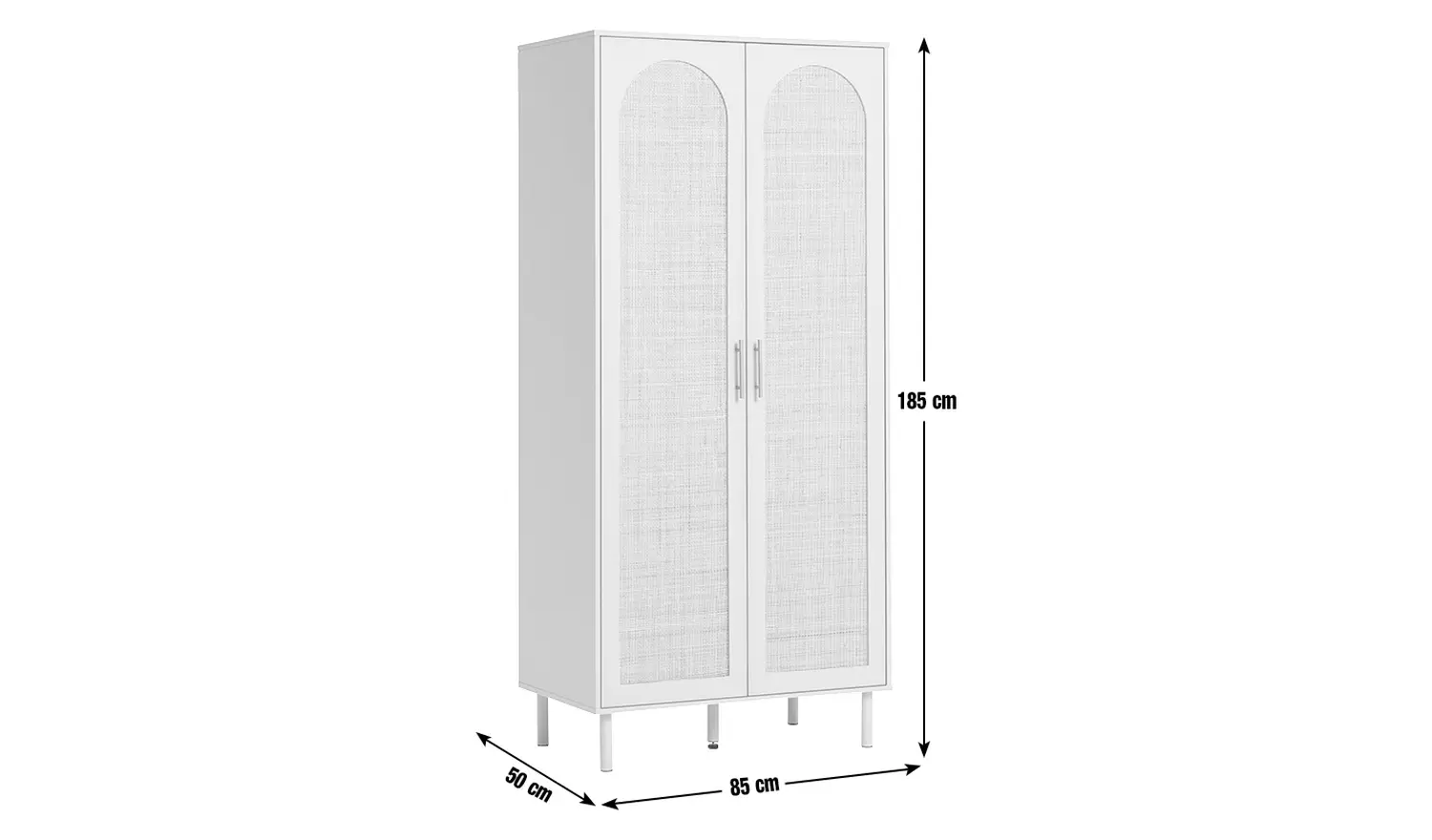 Habitat Monica 2 Door Wardrobe - Grey