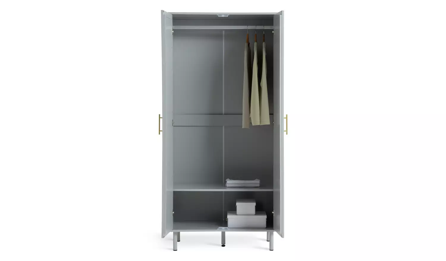 Habitat Monica 2 Door Wardrobe - Grey