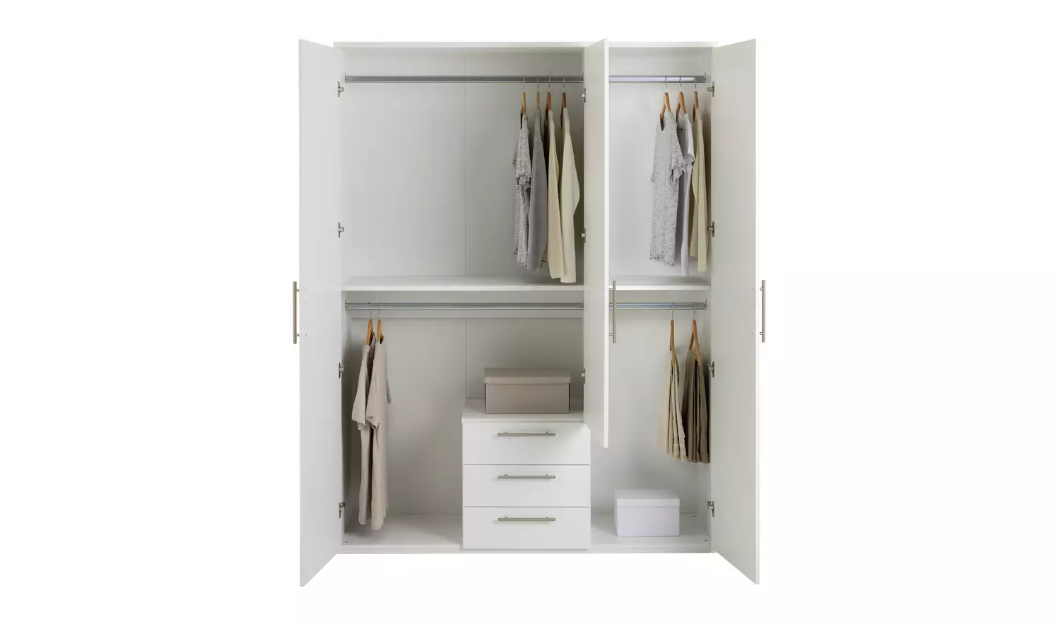 Argos Home Brisbane 3 Door 3 Drawer Wardrobe - White