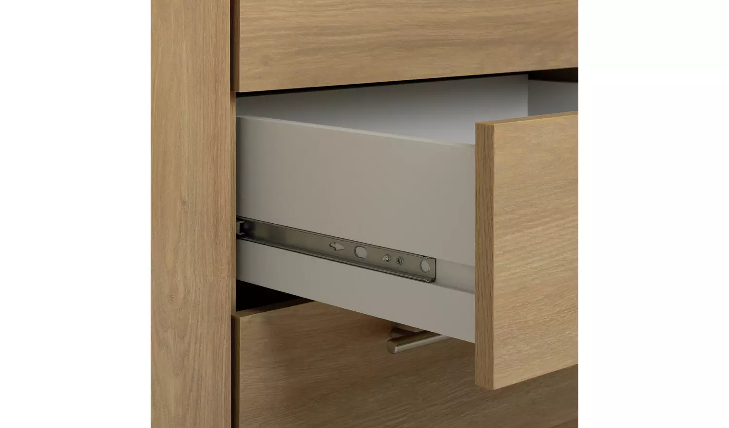 Argos Home Brisbane 2 Door 3 Drawer Mirror Wardrobe - Oak