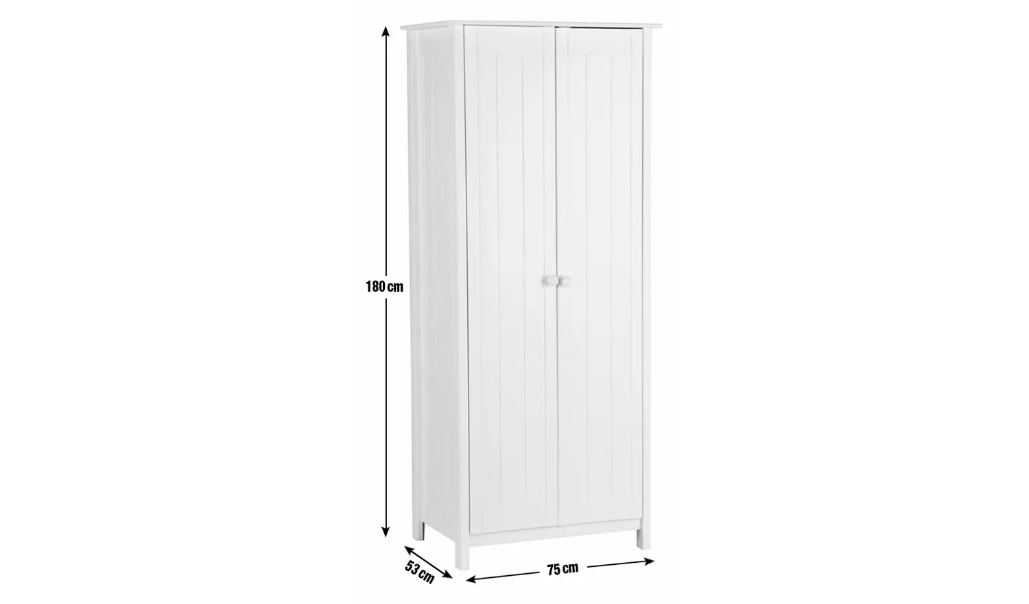 Argos Home Scandinavia 2 Door Wardrobe - White