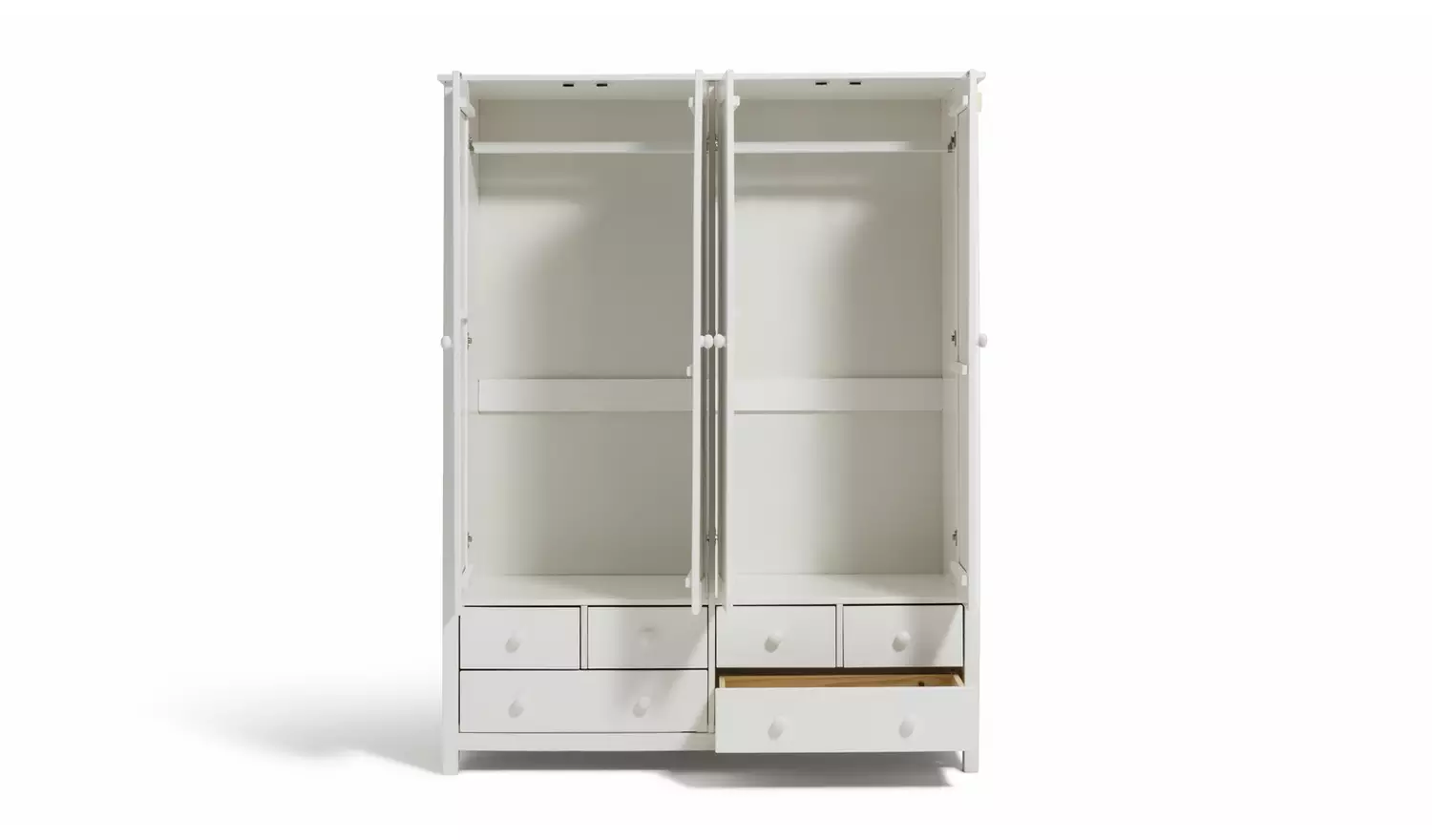 Argos Home New Scandinavia 4 Door 6 Drawer Wardrobe - White