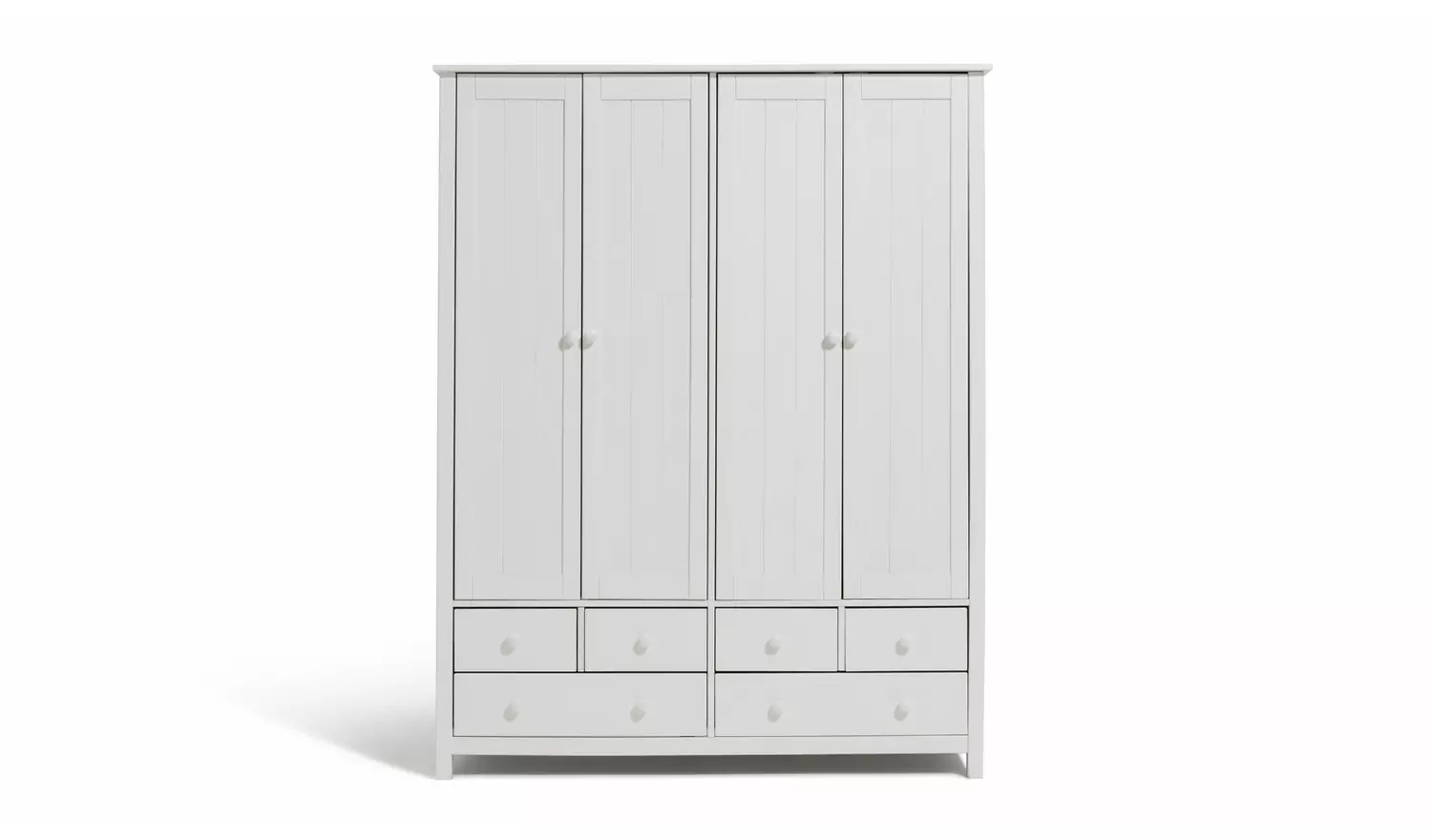 Argos Home New Scandinavia 4 Door 6 Drawer Wardrobe - White