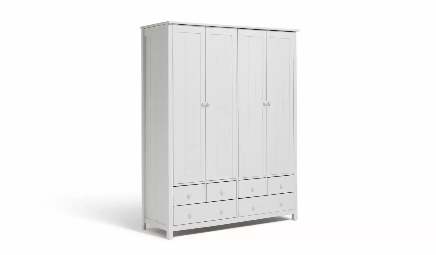 Argos Home New Scandinavia 4 Door 6 Drawer Wardrobe - White