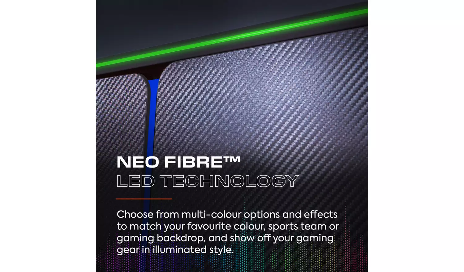 X Rocker Carbon Tek 2 Door Wardrobe - Grey And Blue