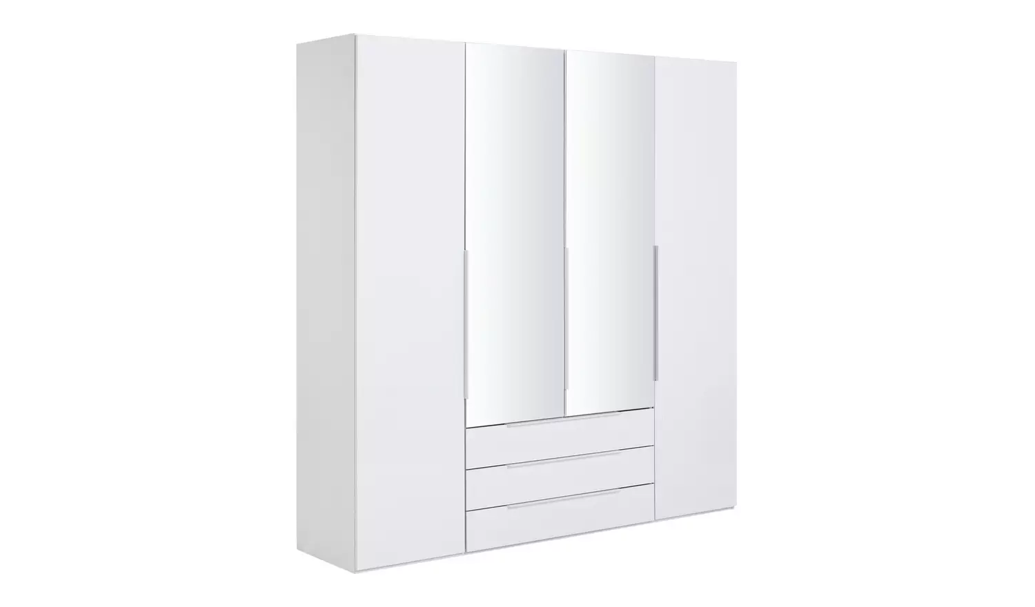 Argos Home Hallingford 4 Door 3 Drawer Wardrobe- White Gloss