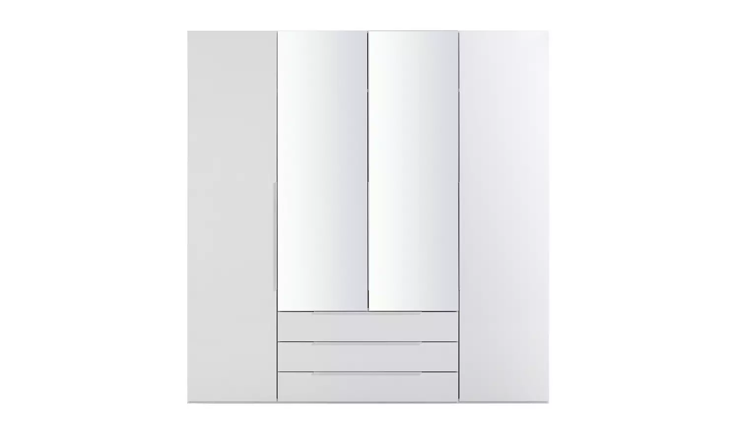 Argos Home Hallingford 4 Door 3 Drawer Wardrobe- White Gloss