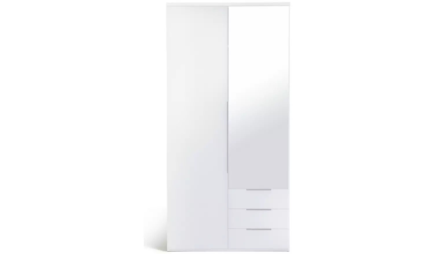Argos Home Hallingford 2 Door 3 Drawer Wardrobe- White Gloss