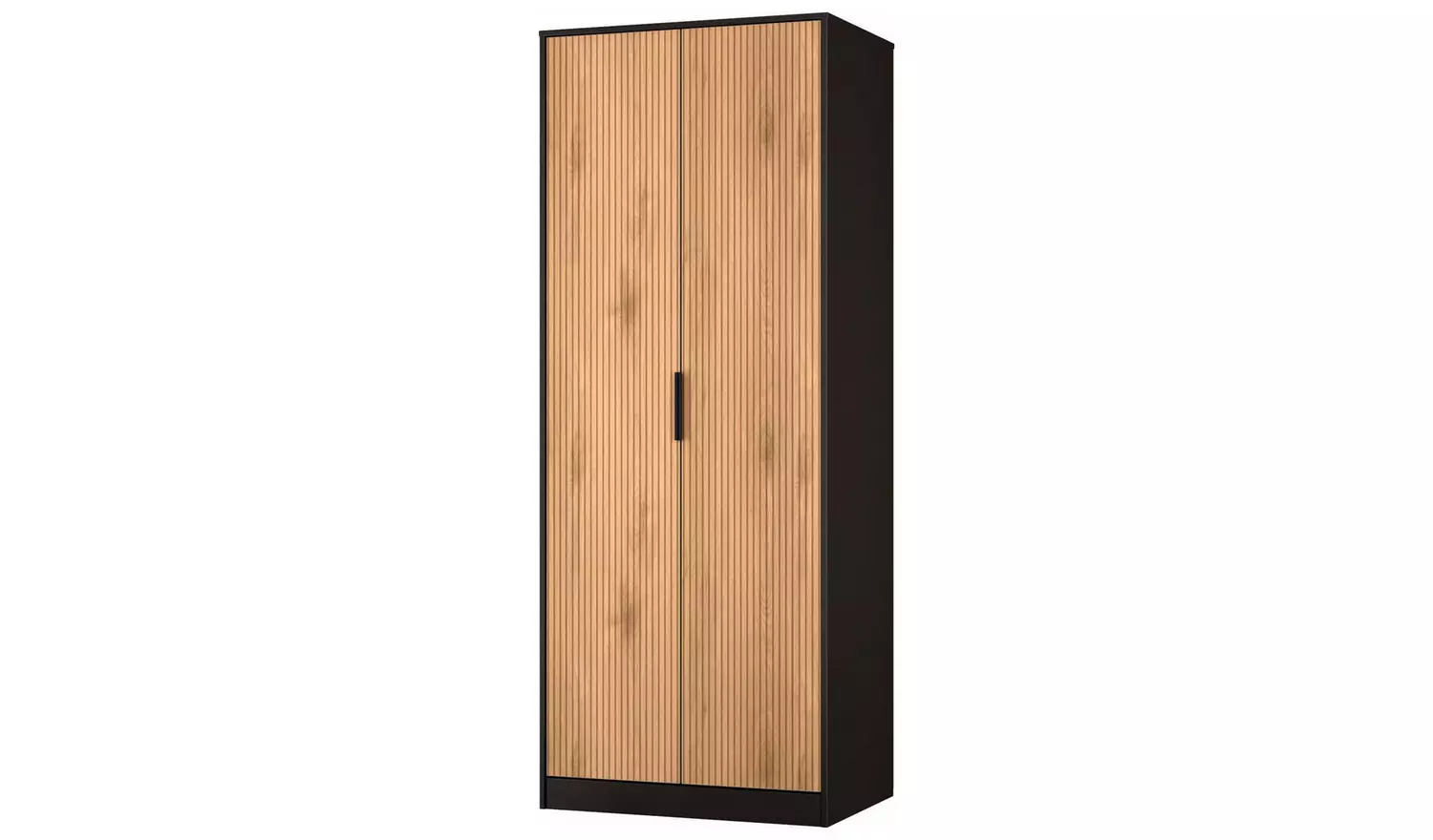 Livara Bergen 2 Door Wardrobe - Black
