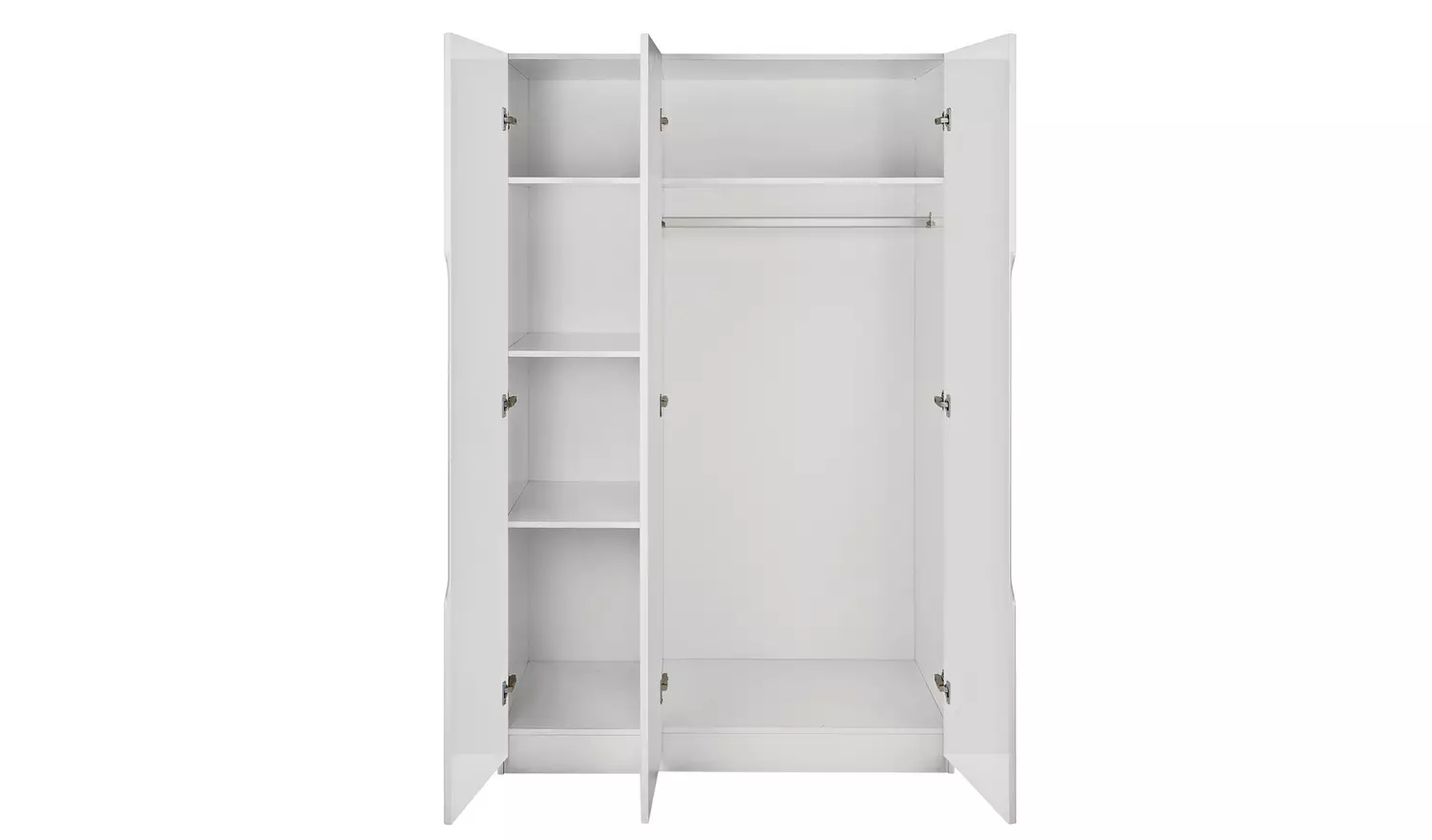Legato 3 Door Wardrobe - Grey Gloss