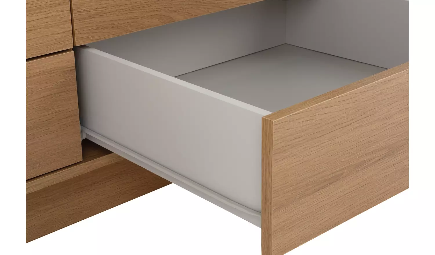 Argos Home Malibu 3 Dr 4 Drawer Mirror Wardrobe - Oak Effect