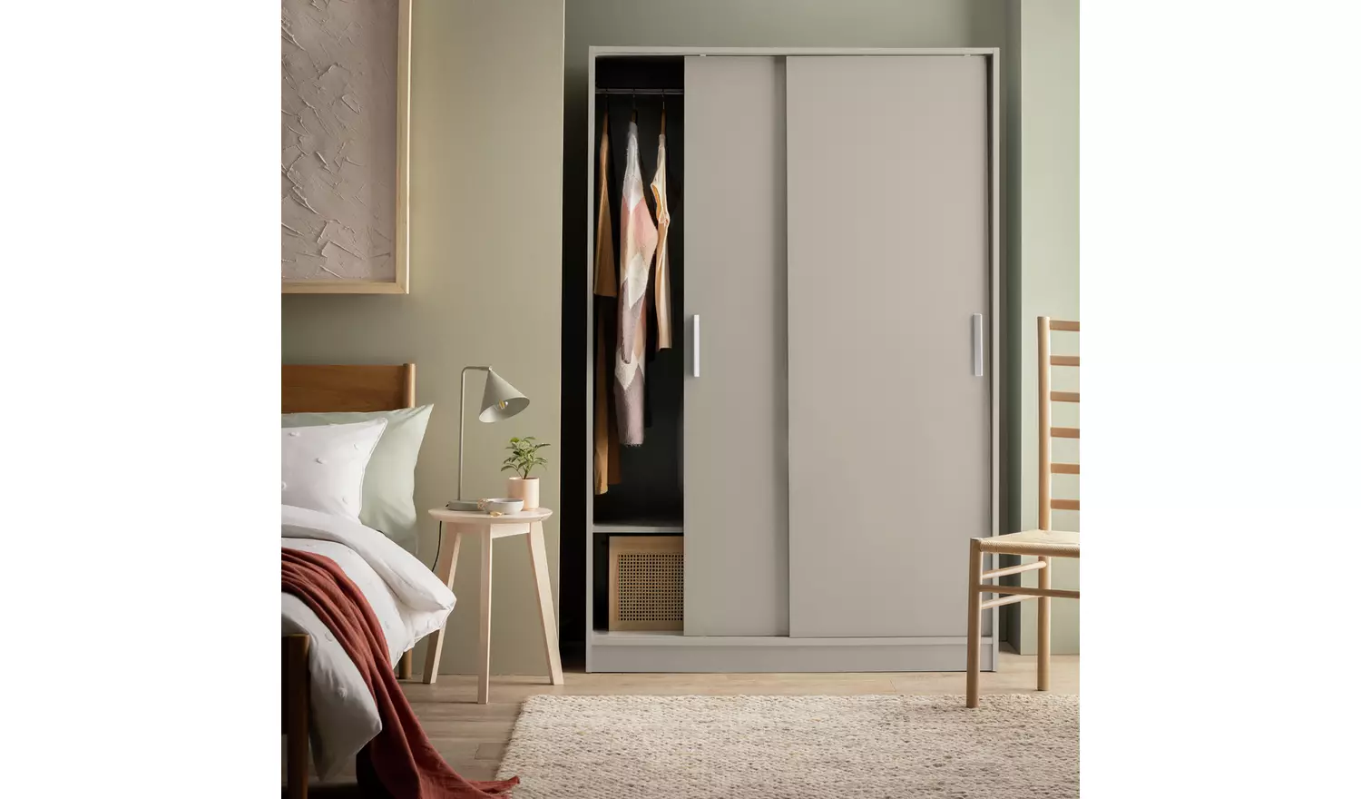 Argos Home Nova 2 Door Sliding Wardrobe - Beige