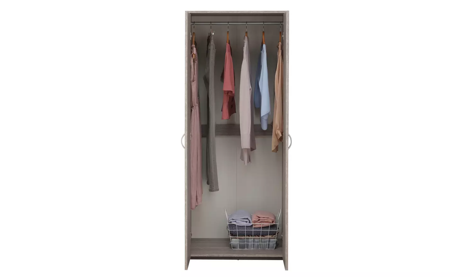 Argos Home Seville 2 Door Wardrobe - Grey Oak Effect