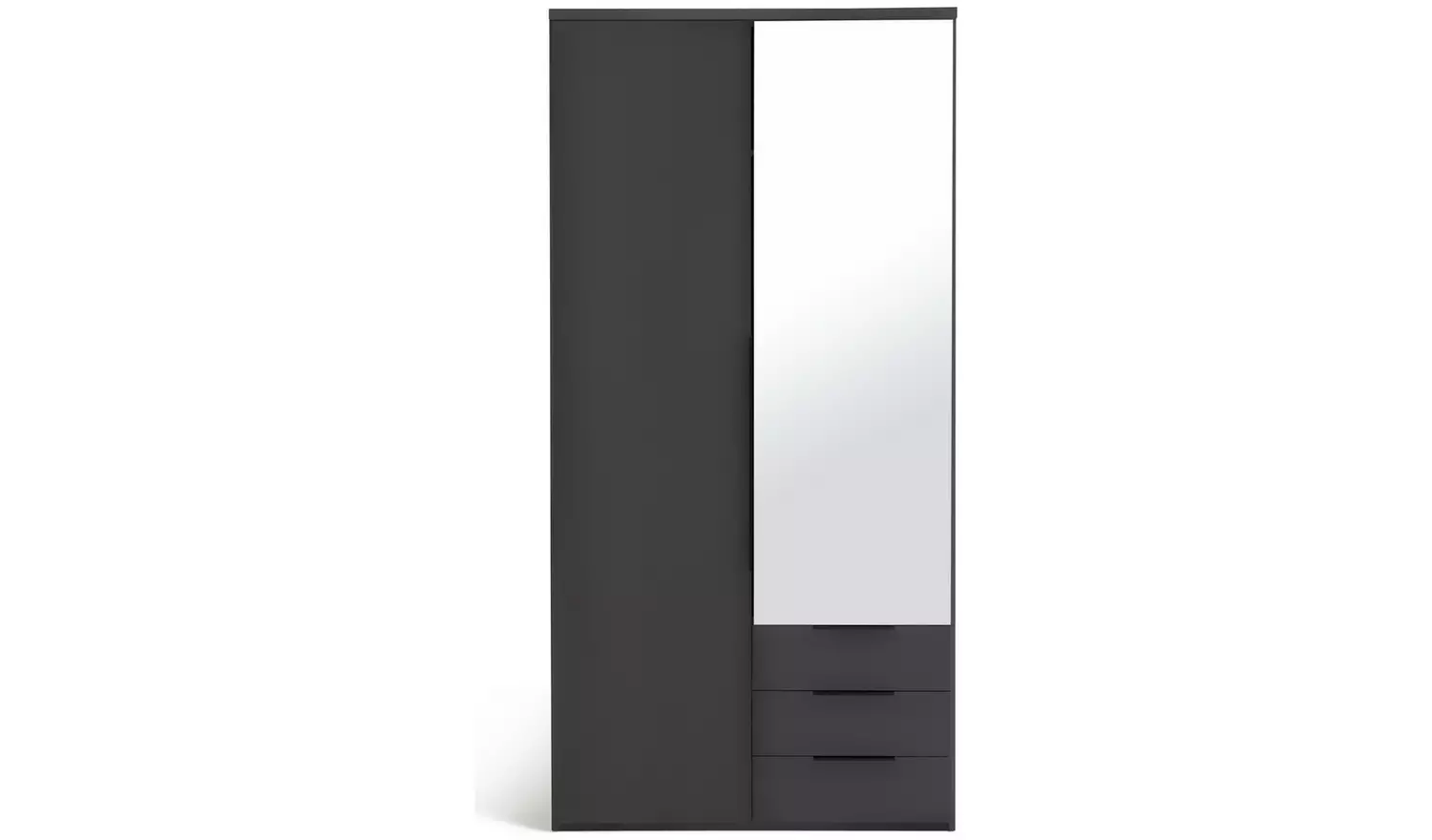 Argos Home Hallingford 2 Door 3 Drawer Wardrobe - Anthracite