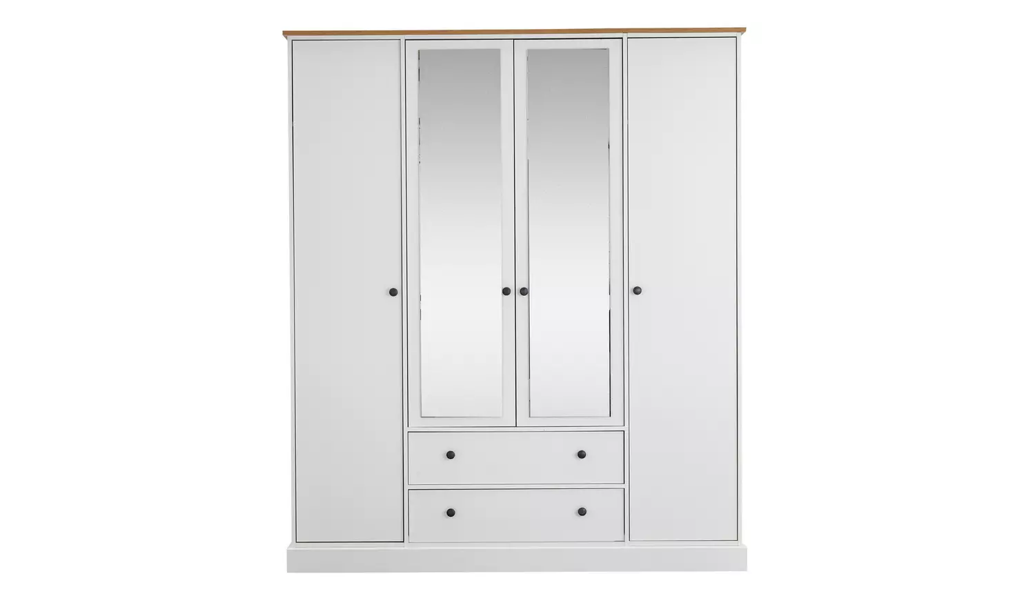 Argos Home Kensington 4 Door 2 Drawer Wardrobe - Soft Grey