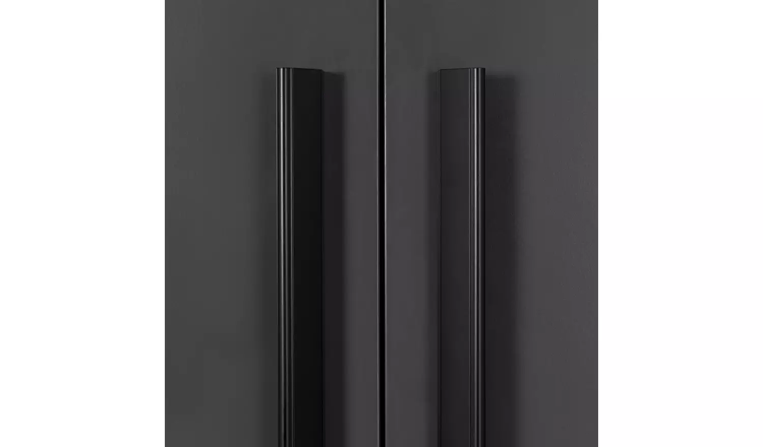 Habitat Munich 6 Door 2 Mirror Wardrobe - Anthracite