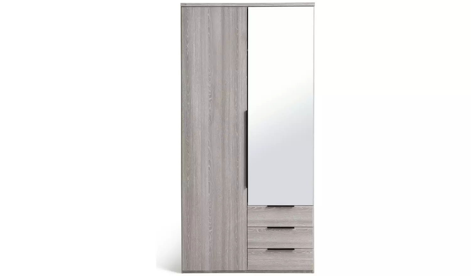 Argos Home Hallingford 2 Door 3 Drawer Wardrobe - Grey Oak