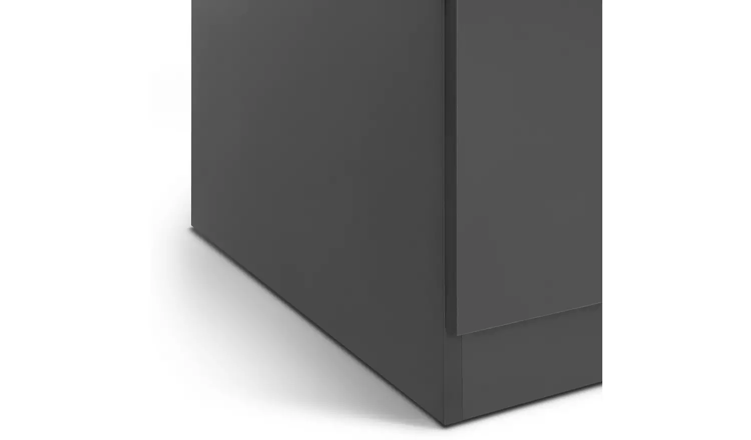 Habitat Munich 5 Door Mirror Wardrobe - Anthracite