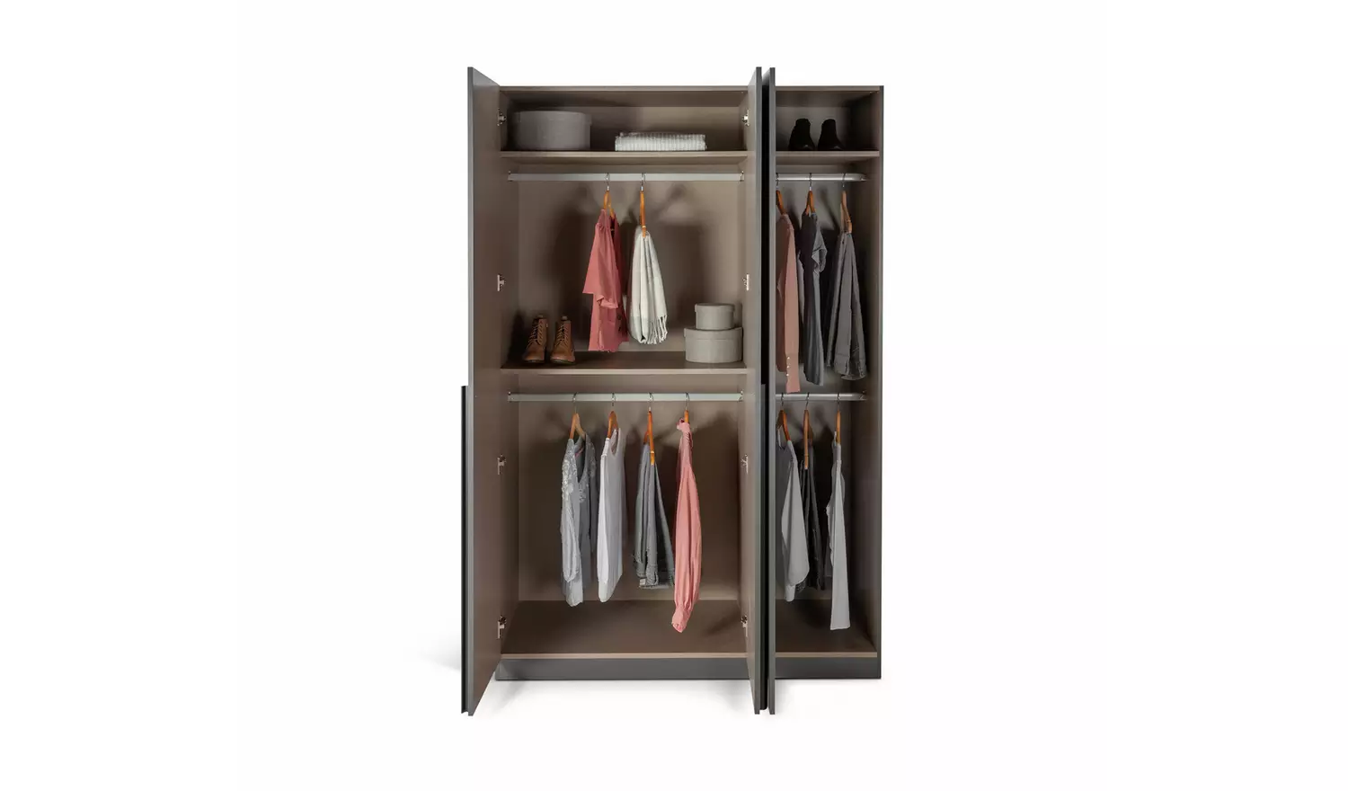 Habitat Munich 3 Door Wardrobe - Anthracite