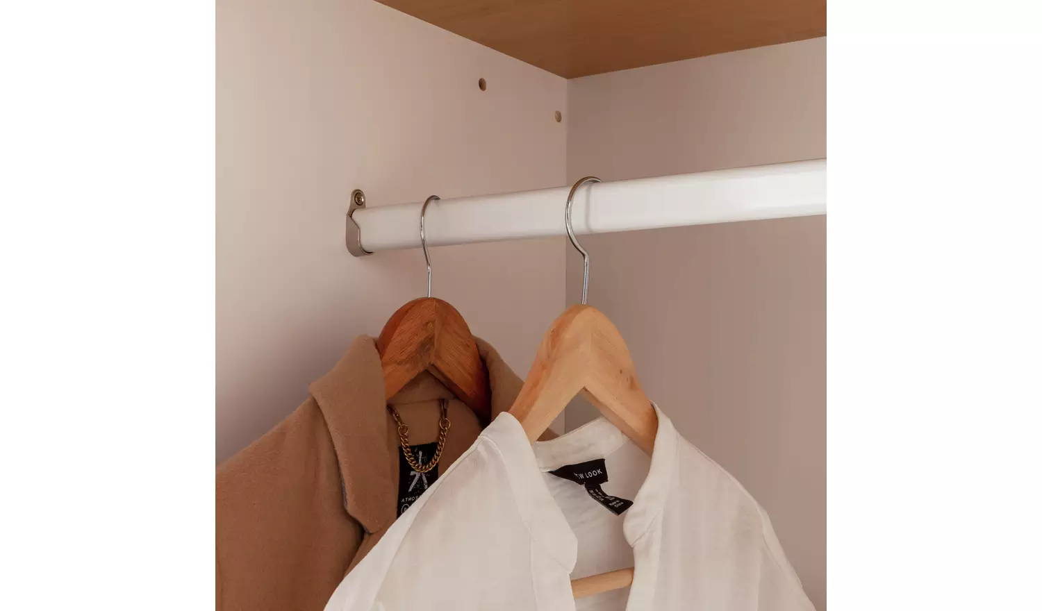 Argos Home Scandinavia 3 Door 3 Drawer Wardrobe -Pine &White