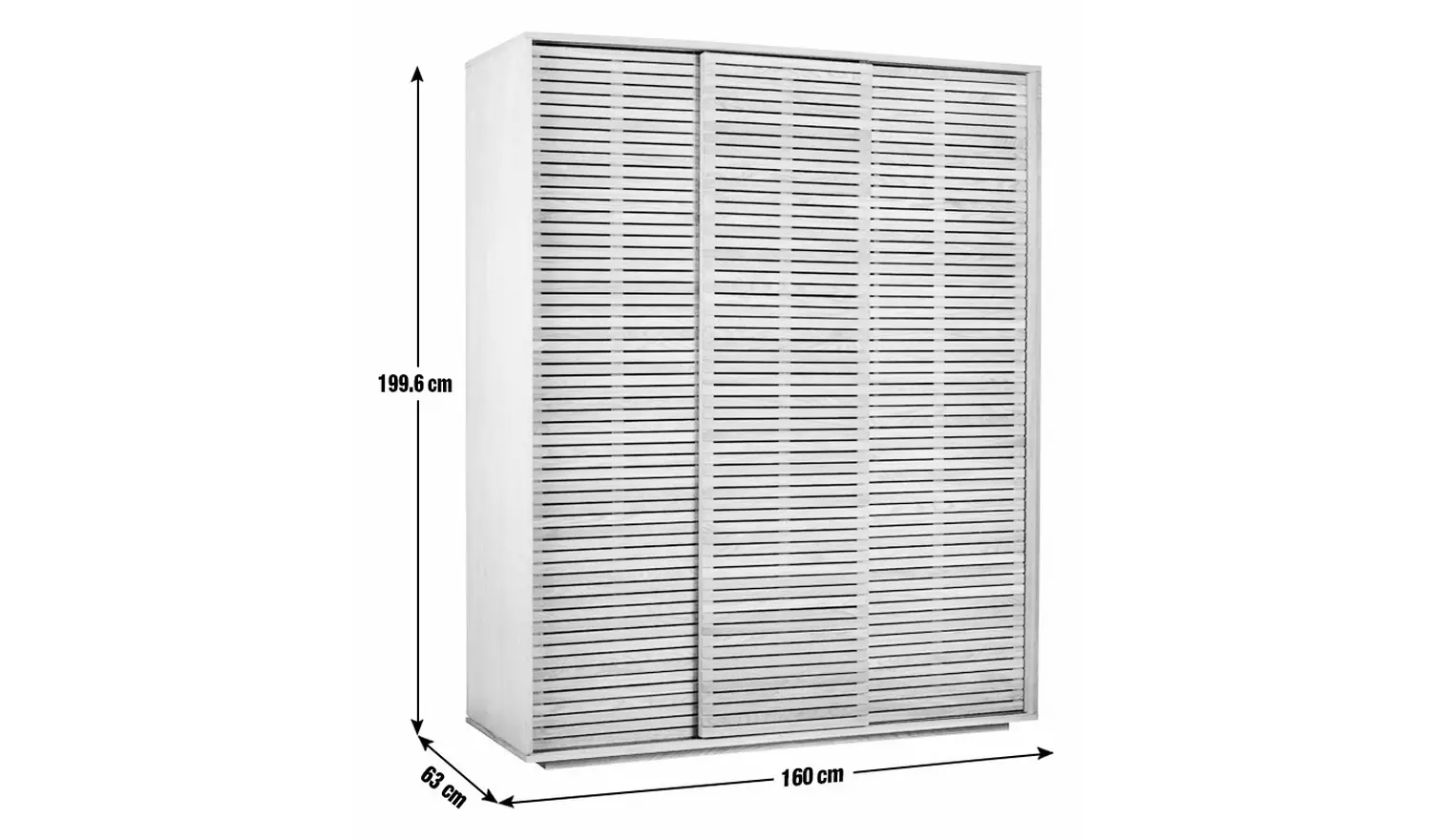 Habitat Max 3 Door Sliding Wardrobe - Oak