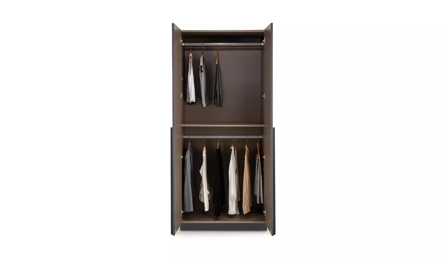 Habitat Munich 2 Door Wardrobe - Anthracite